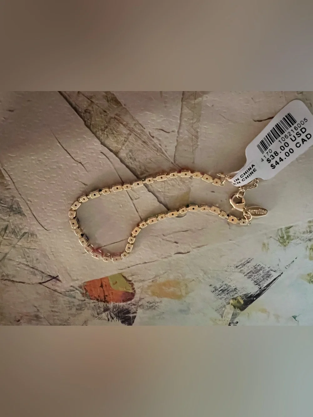 Anthropologie Colorful Crystal Tennis Bracelet - NWT